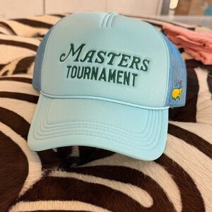 Authentic Masters Tournament Augusta Trucker Hat Light Blue Snapback NWT